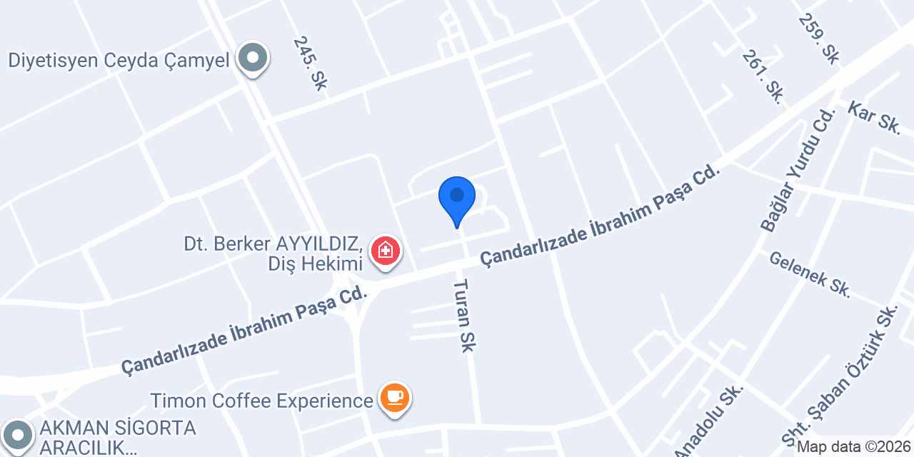 Metin Dirik Davul Stüdyosu konumu