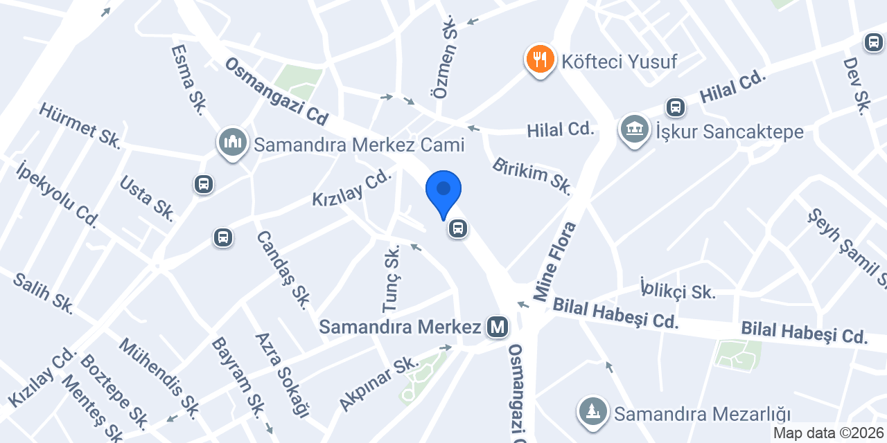 Yapı Kredi Bankası konumu