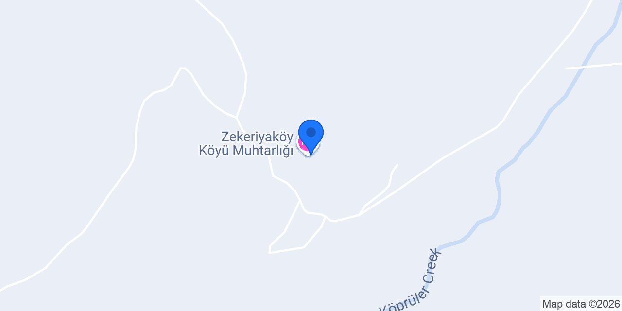 Zekeriyaköy Köyü Muhtarlığı konumu