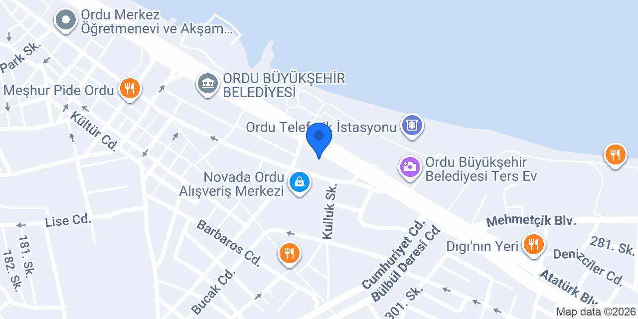 Turist Hotel konumu
