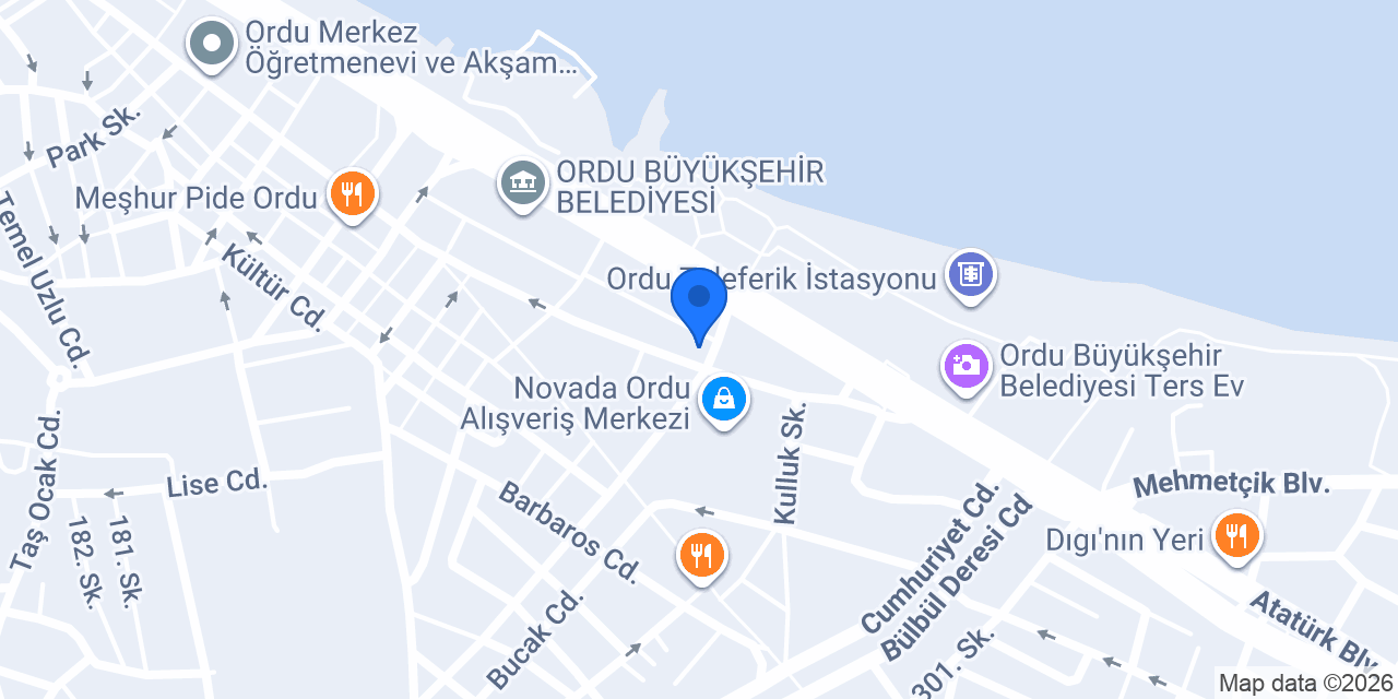Karadenizde Balayı konumu