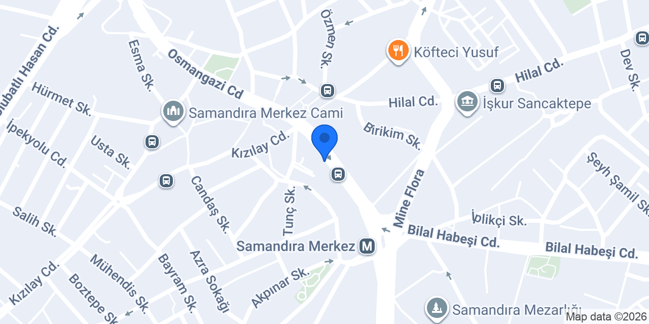 Vakıf Katılım Samandıra Şubesi konumu