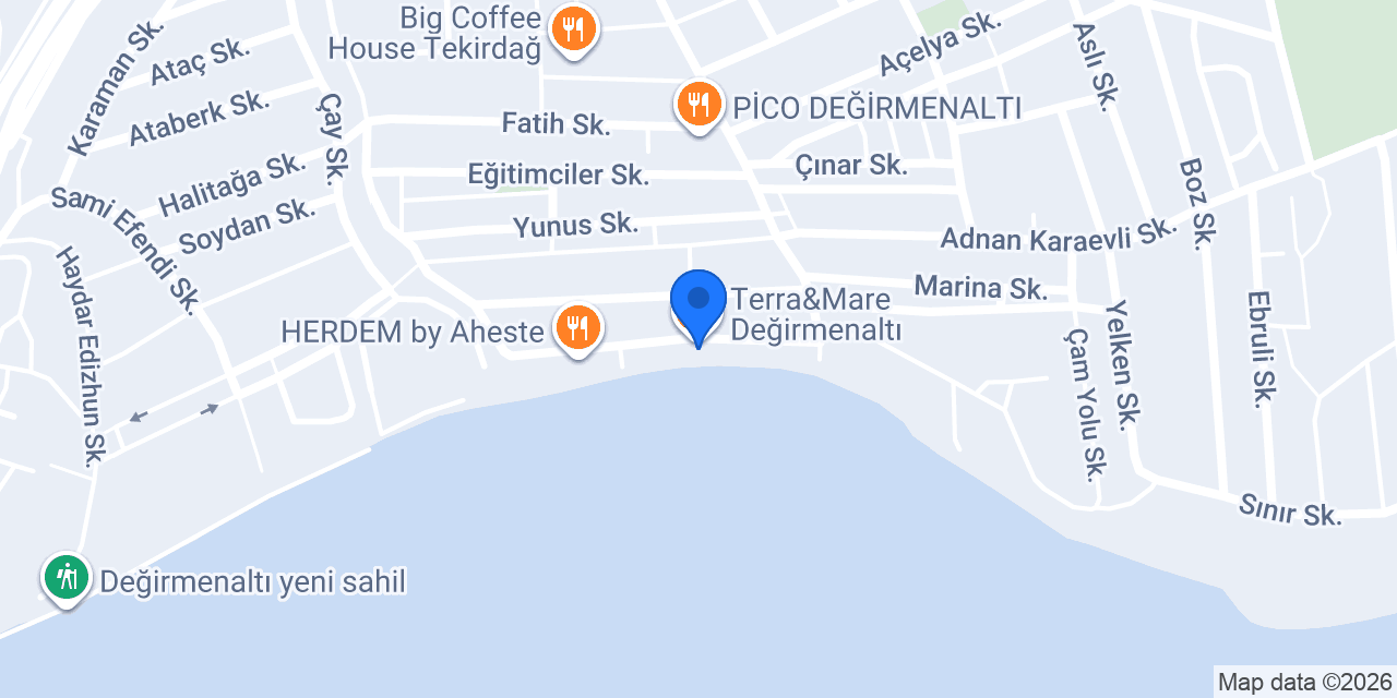 Terra&Mare Değirmenaltı konumu