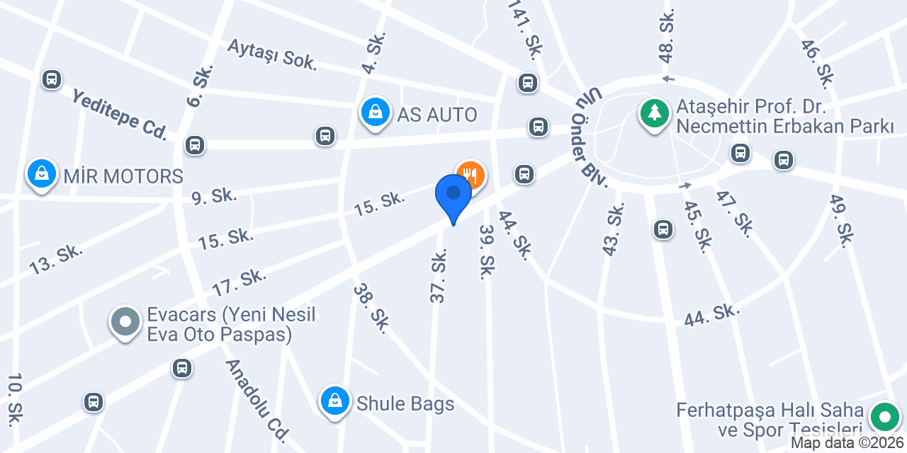 Akıncı Garage konumu