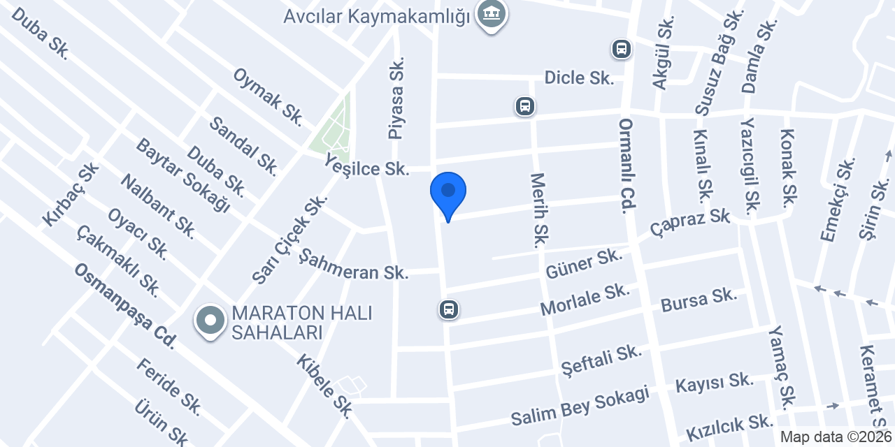 Avcilar Mermer Silim konumu