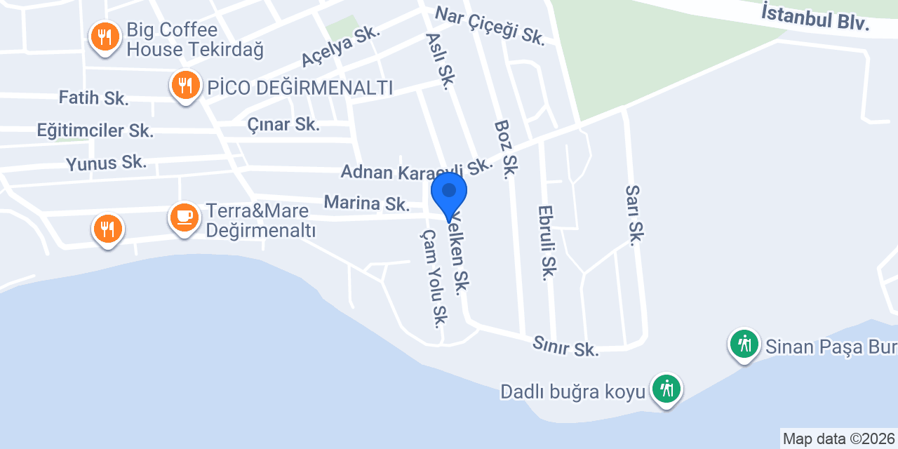İNTERLAB Tekirdağ konumu