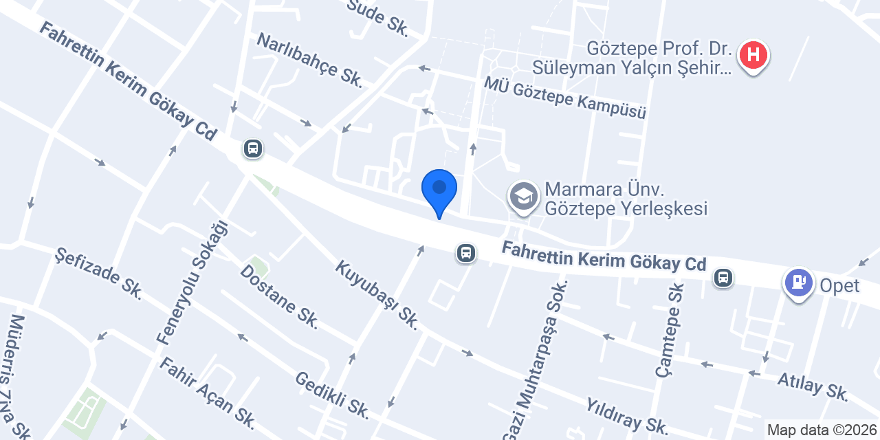Ptt - Marmara Üniversitesi konumu