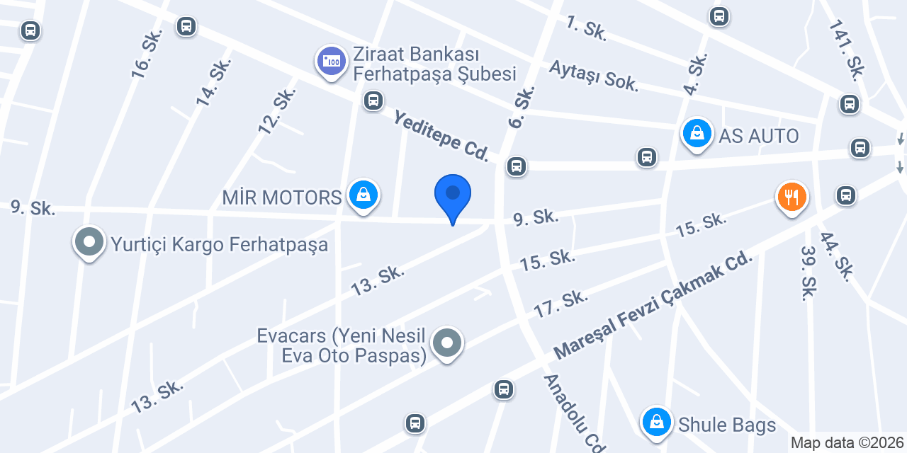 Teknik Garaj konumu