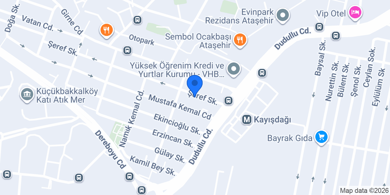 DUT'E BAKERY CAFE konumu