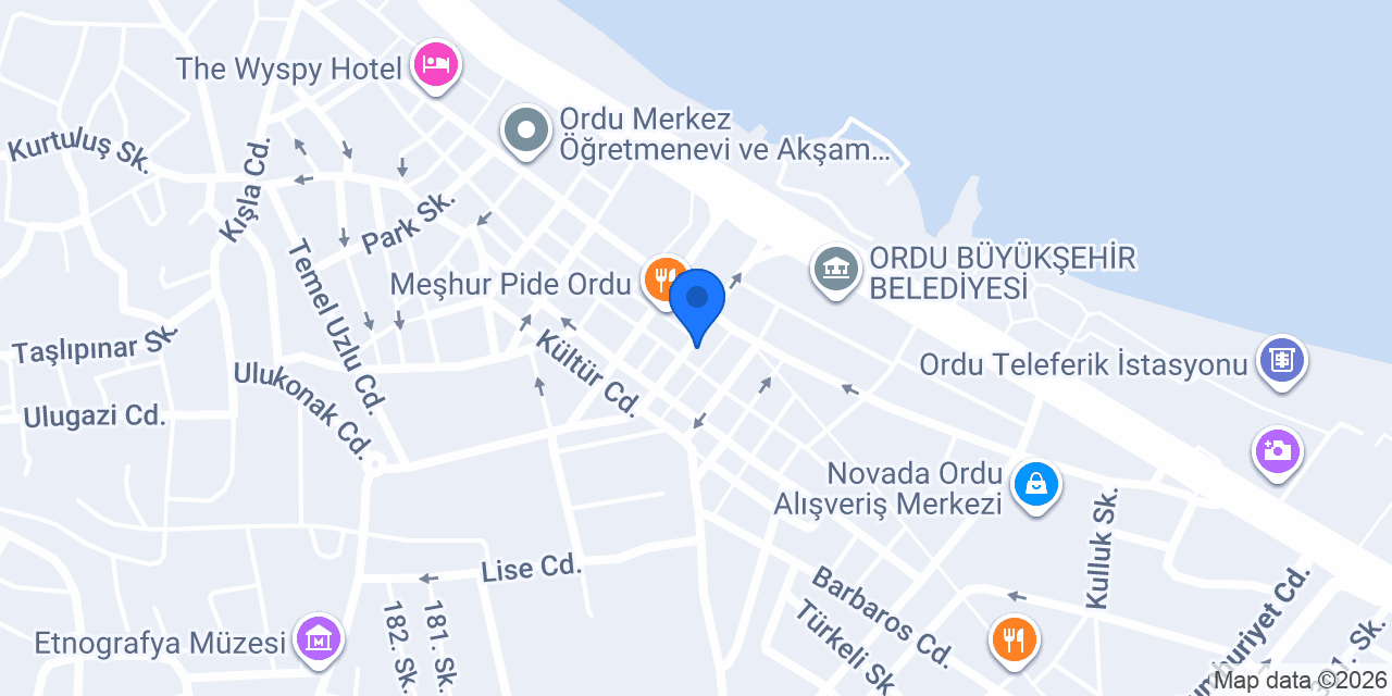 Eminevim Ordu Şube konumu
