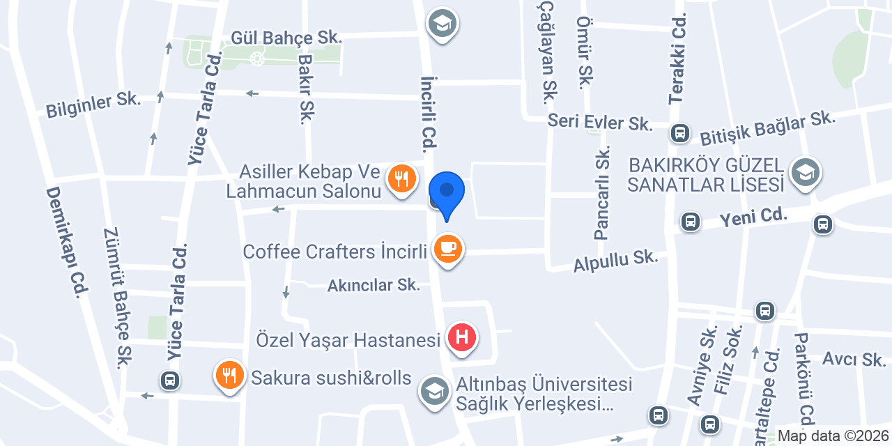 Dr Şükran Cebiroğlu konumu