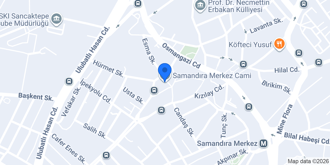 Samandıra Merkez Cami konumu