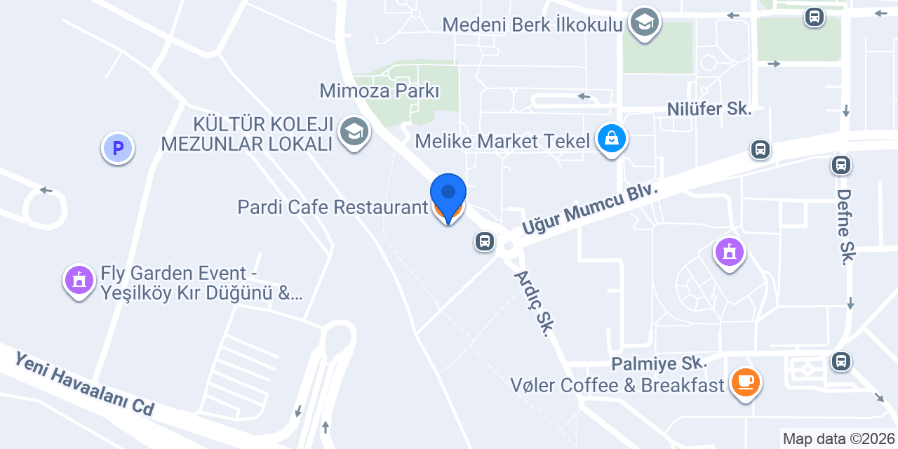 Pardi Cafe Restaurant konumu