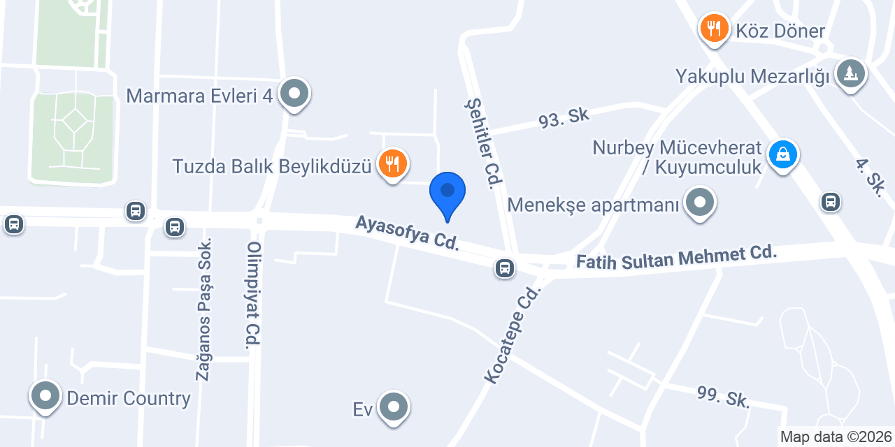 Zera Veteriner Kliniği konumu
