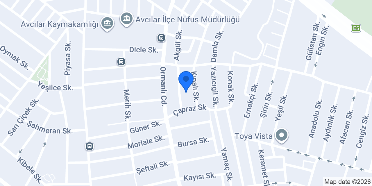 Ahsen Kitabevi konumu