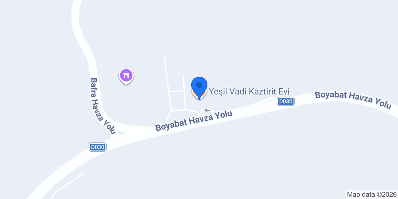 Yeşil Vadi Kaztirit Evi konumu
