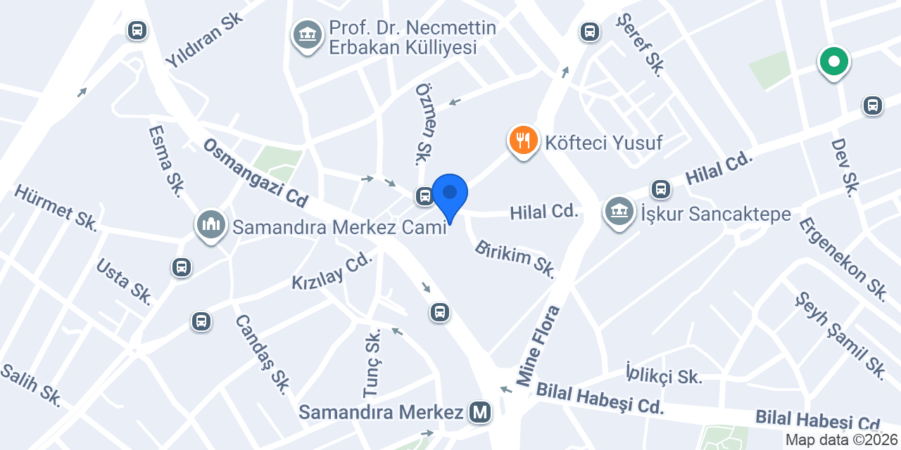 SAMANDIRA KAVRAM KURS MERKEZİ konumu