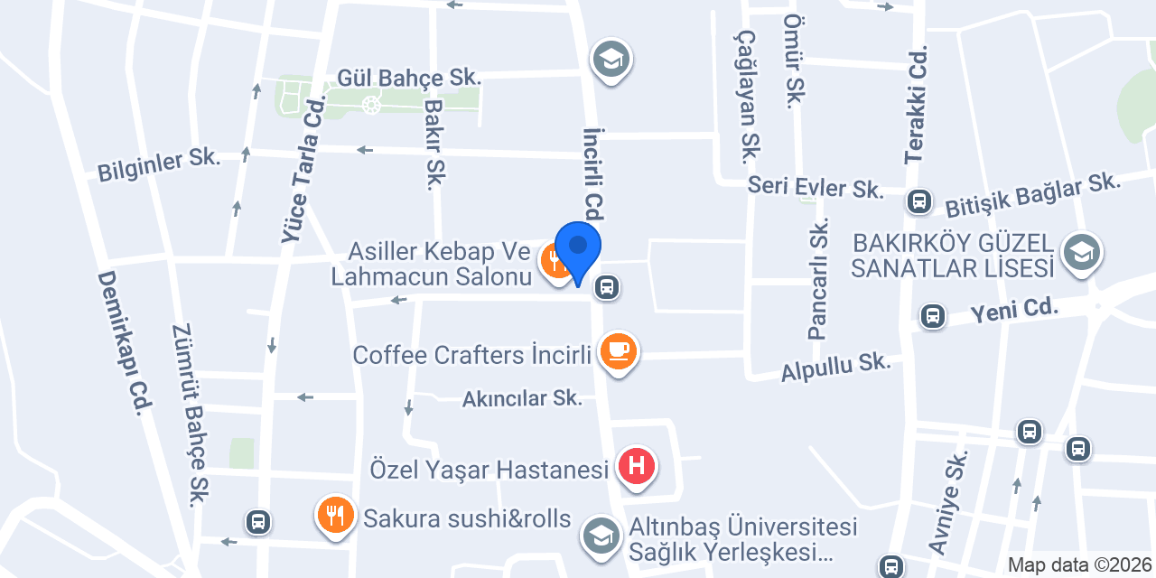Bakırköy Nova İncirli Tekel konumu