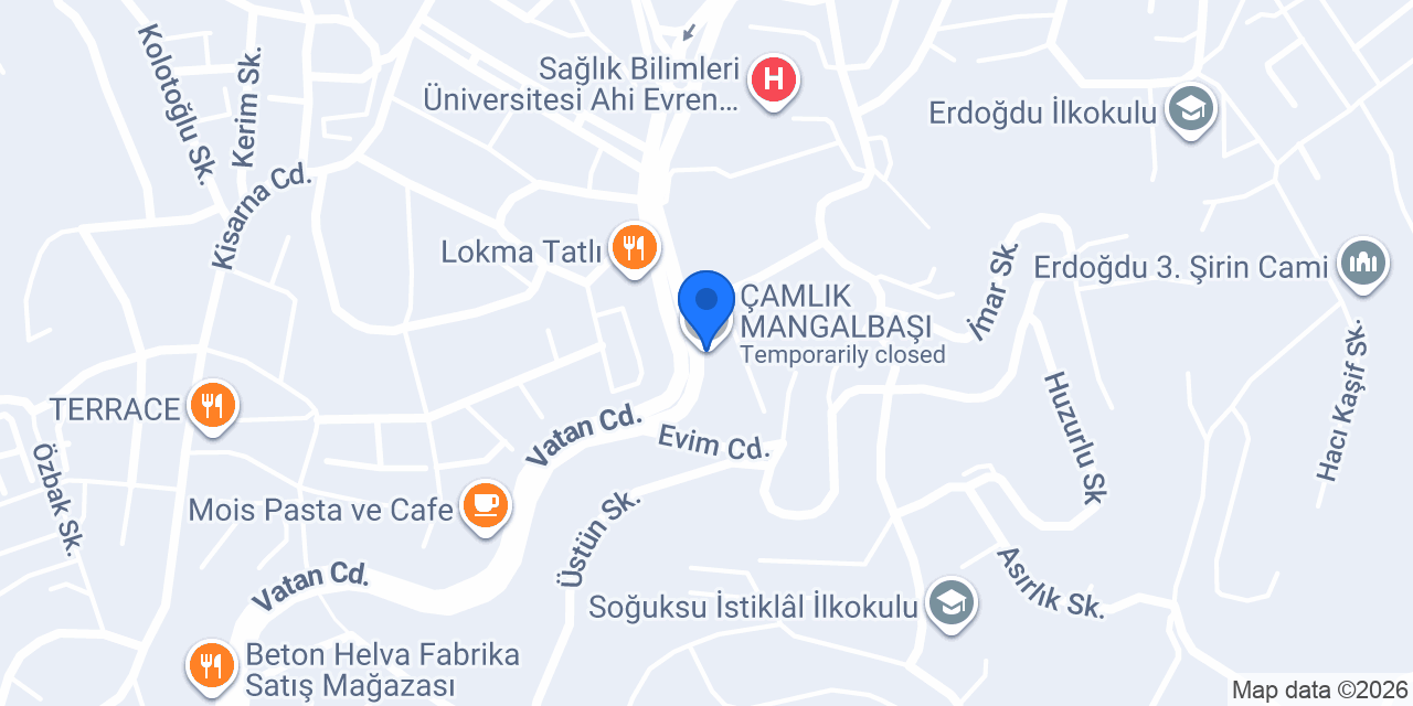 ÇAMLIK MANGALBAŞI konumu