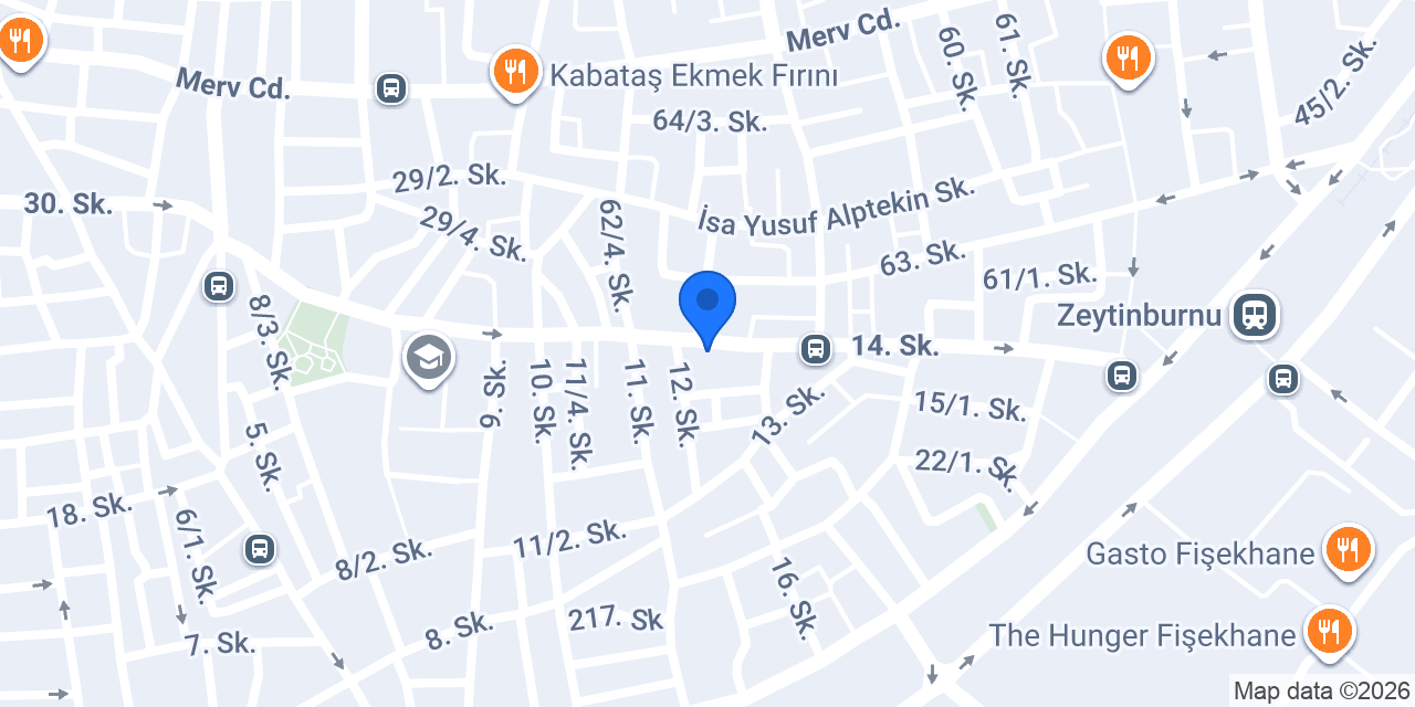 Çetinkaya Pasta Cafe konumu