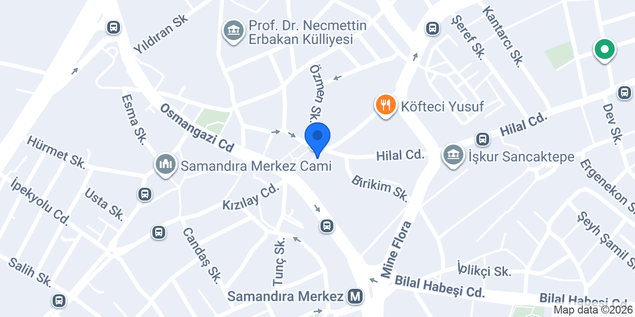 Tatbak Samandıra Şubesi konumu