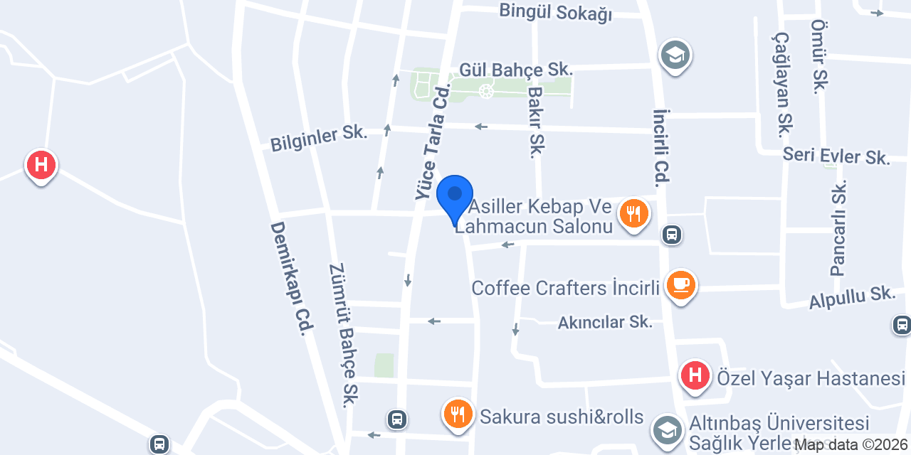 Benek Veteriner Kliniği konumu
