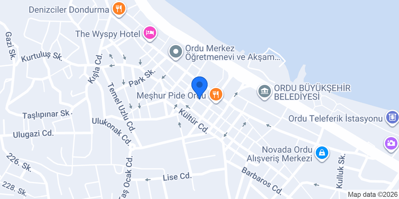 Şafak Optik konumu
