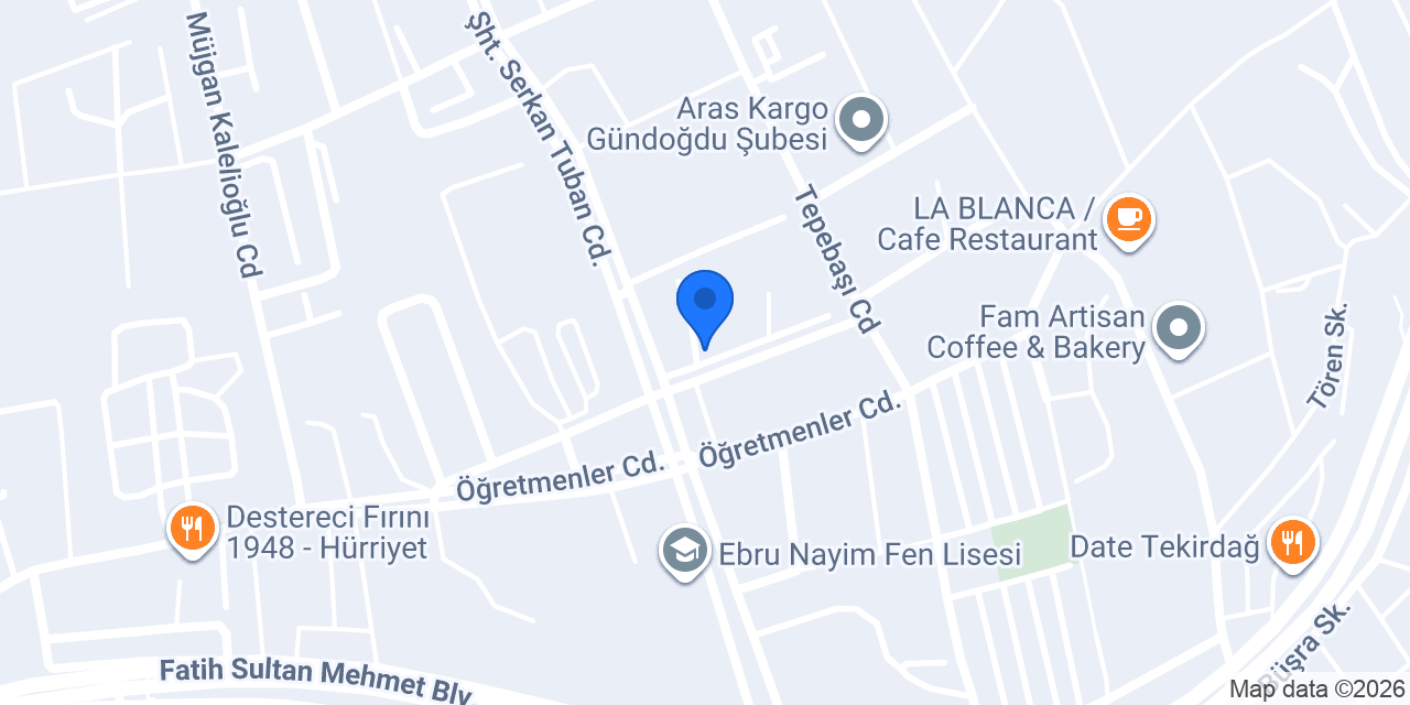 Rodosto Konakları konumu