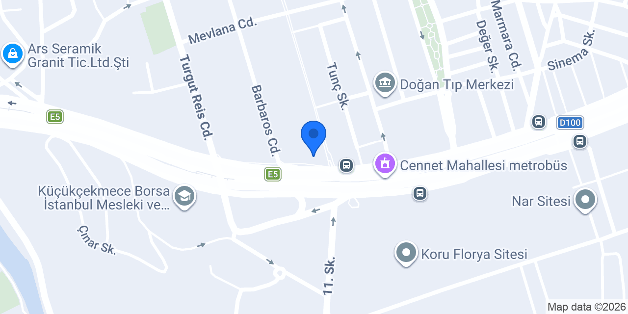 Cennet Dövme Stüdyosu konumu