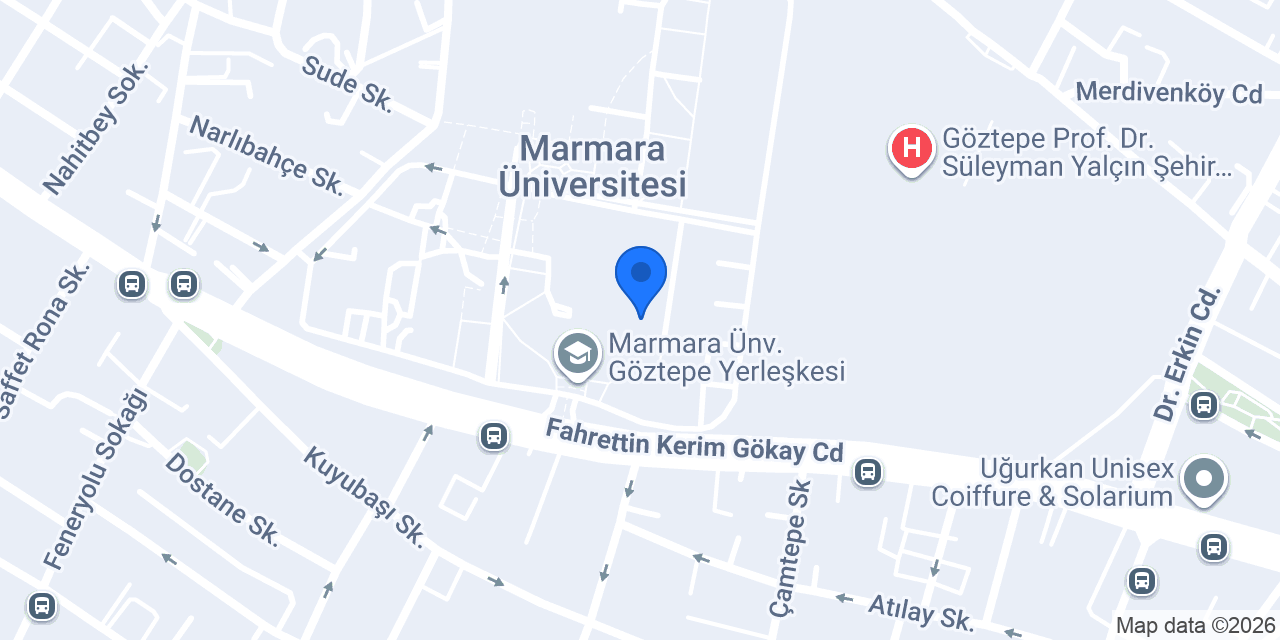 Resim-İş Eğitimi Anabilim Dalı konumu