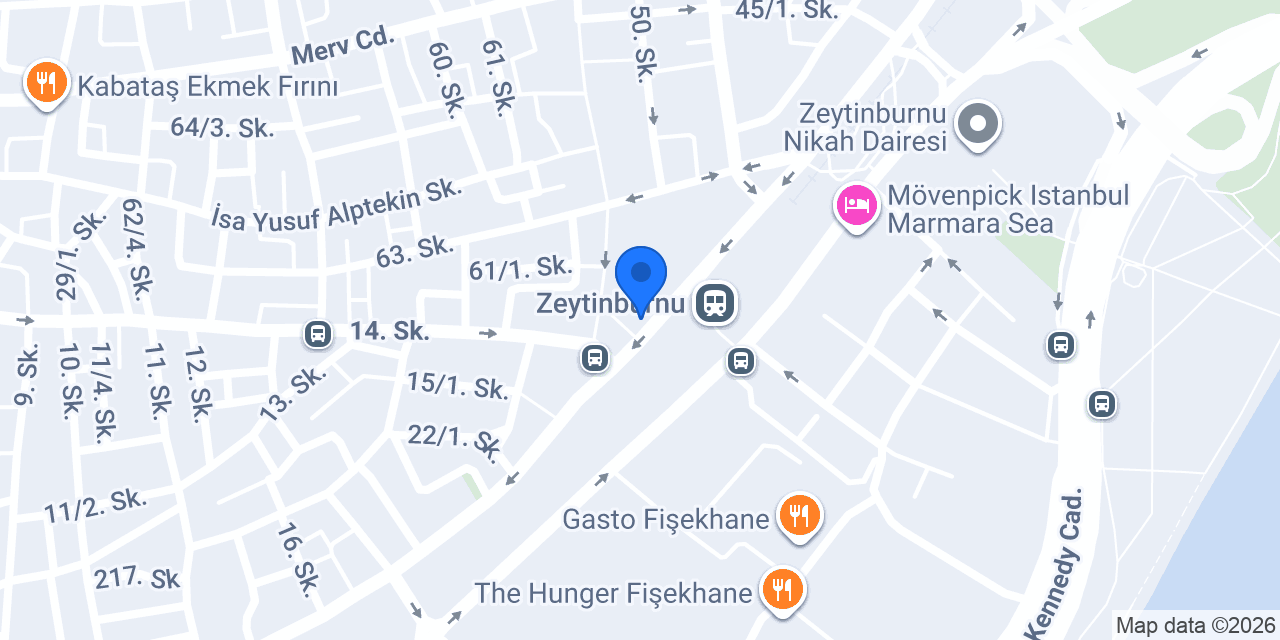Yapı Kredi - Zeytinburnu Bulvar Şubesi konumu