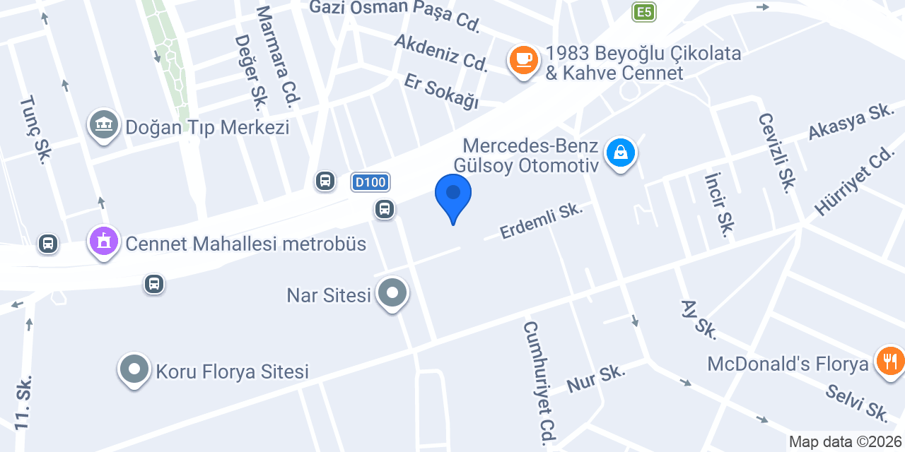 FLORYA PARK HOTEL konumu