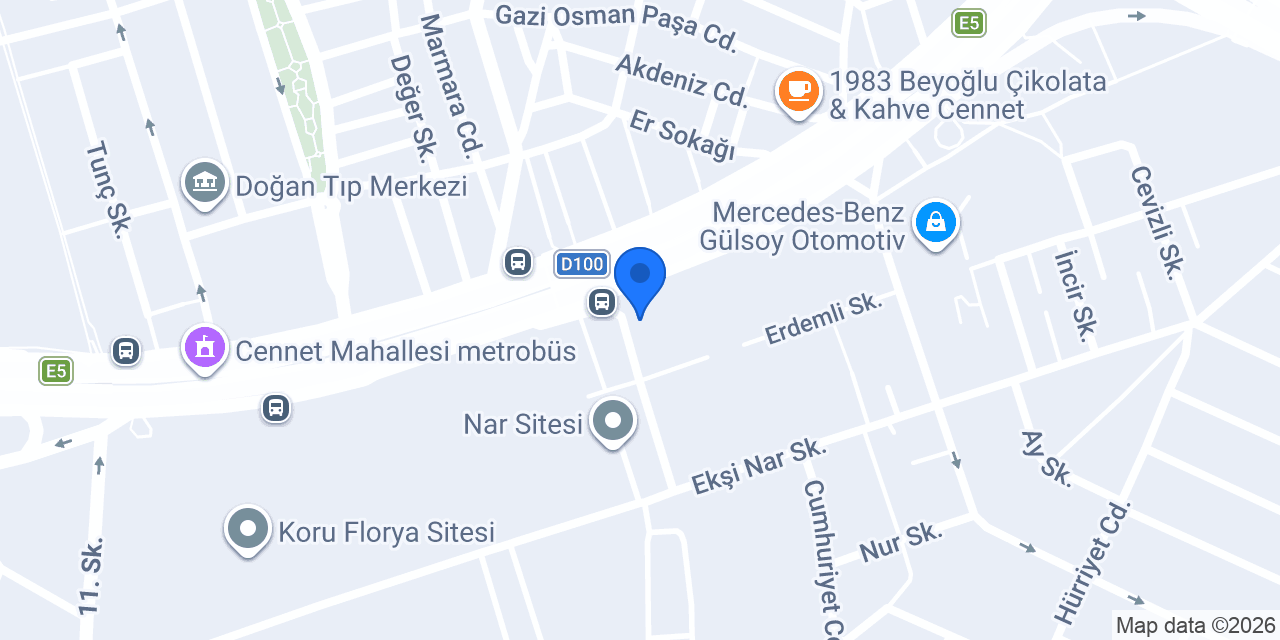 Dacia Hedef Florya konumu