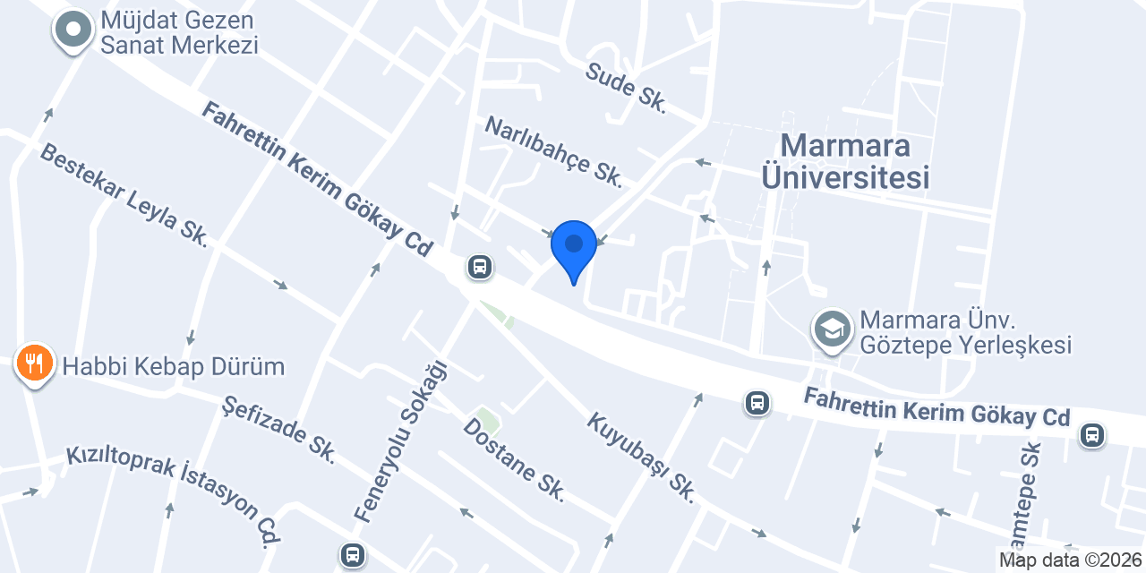Marmara Üniversitesi Konukevi konumu