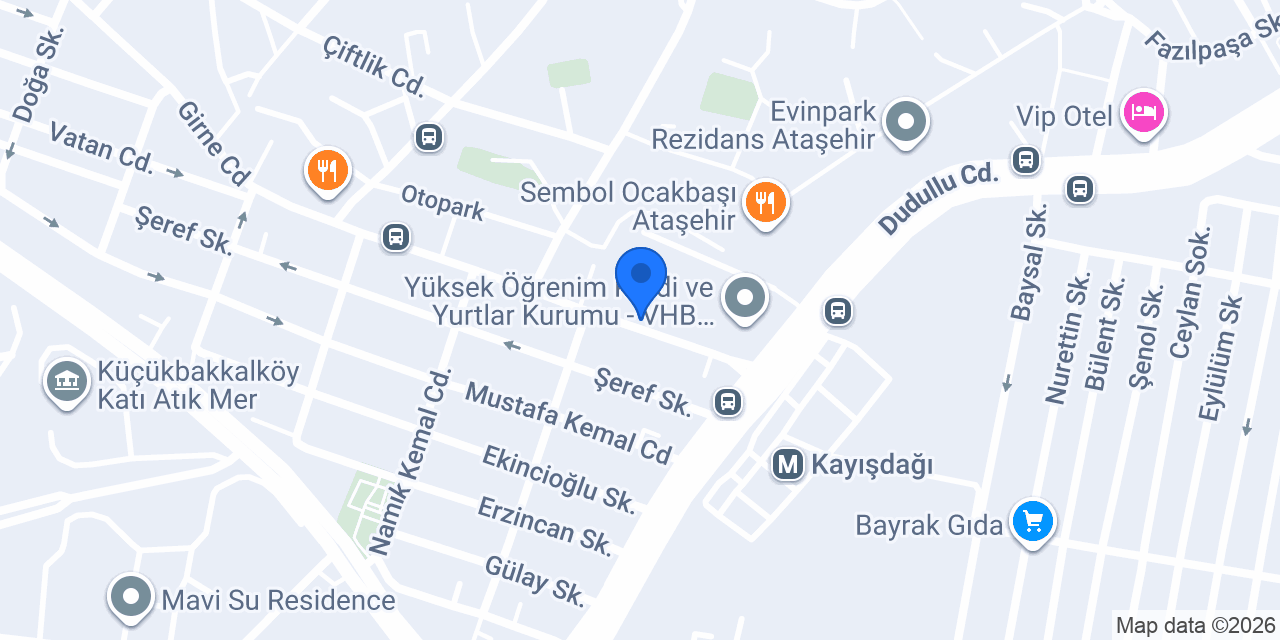 Kuaför Ramazan konumu