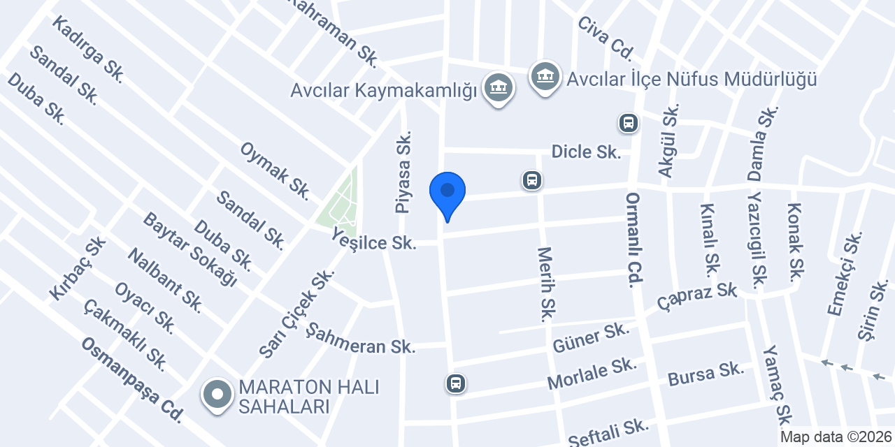 Duşakabin mağazası konumu