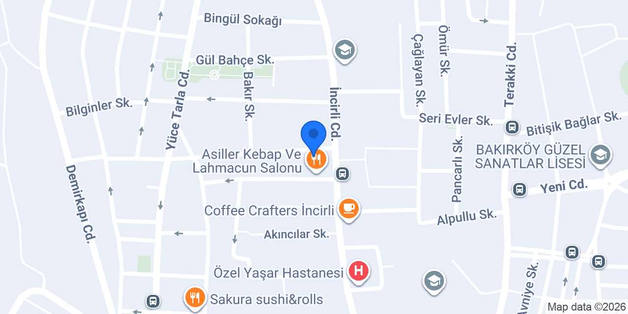 Bakırköy Sauna konumu