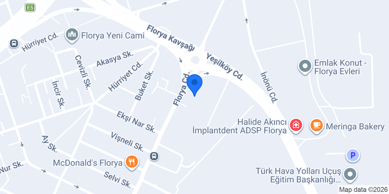 Albaraka Türk Florya İstanbul Şubesi konumu