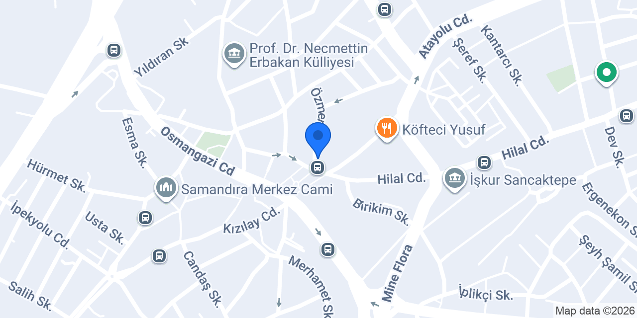 Burcu Şahin Makeup Studio konumu