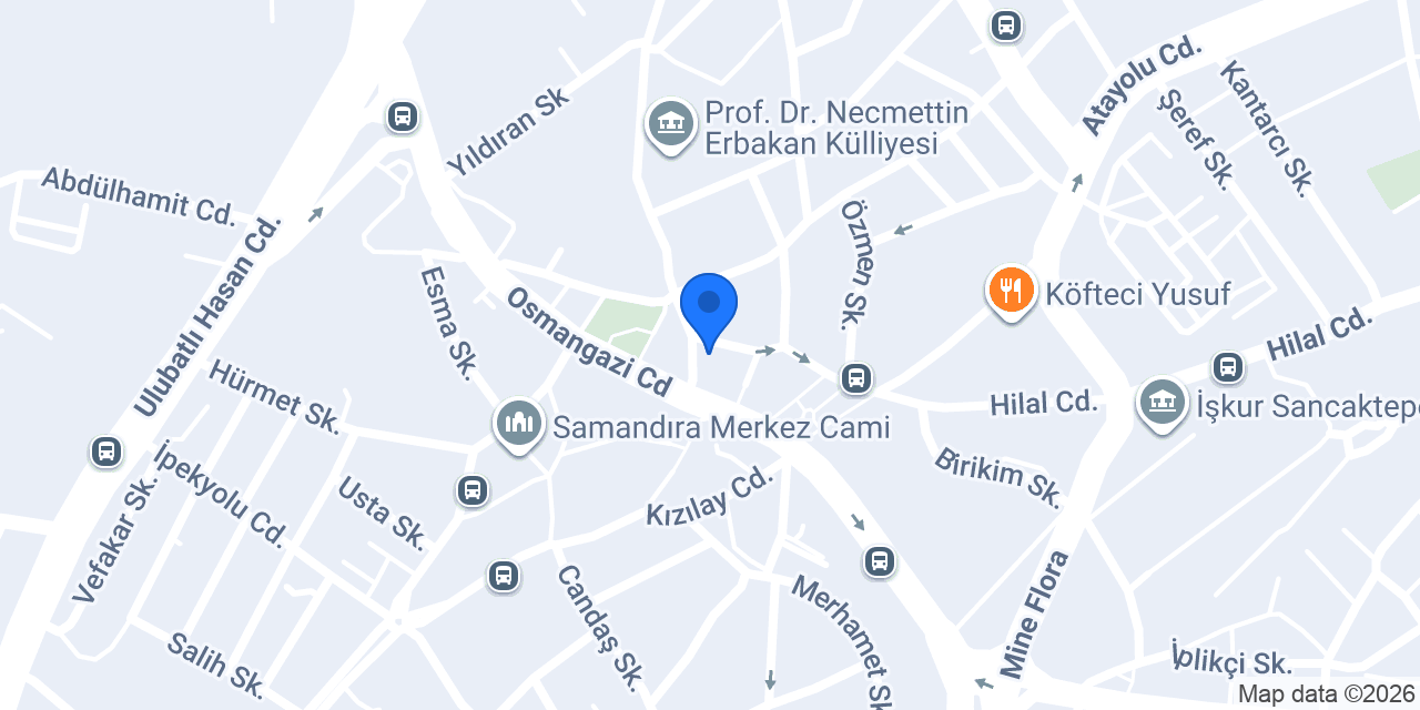 Zeki kuru temizleme samandıra konumu