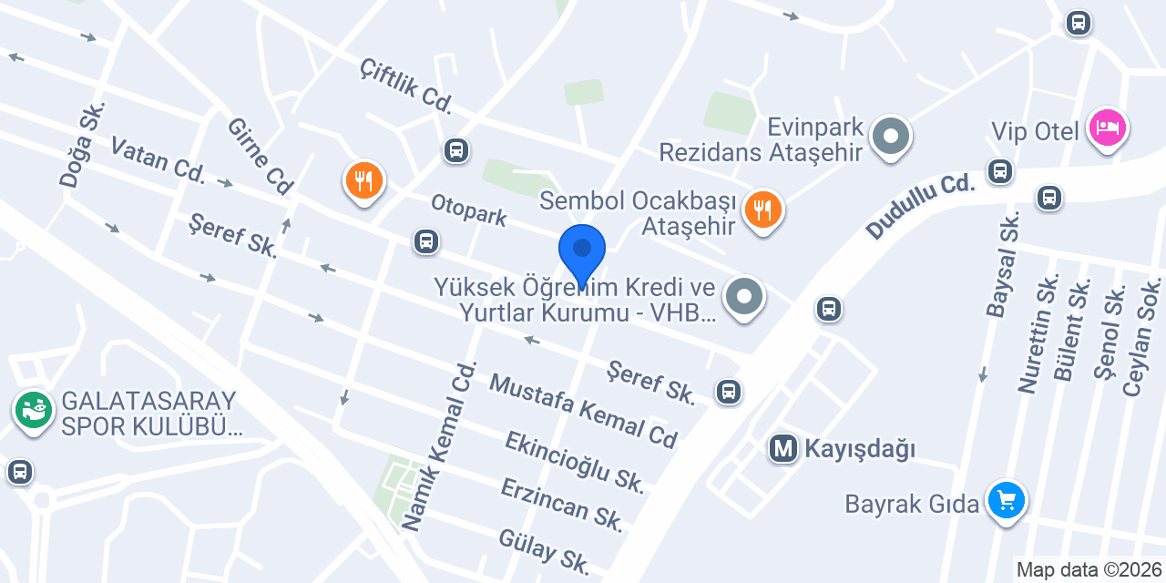 Ataşehir Çilingir konumu