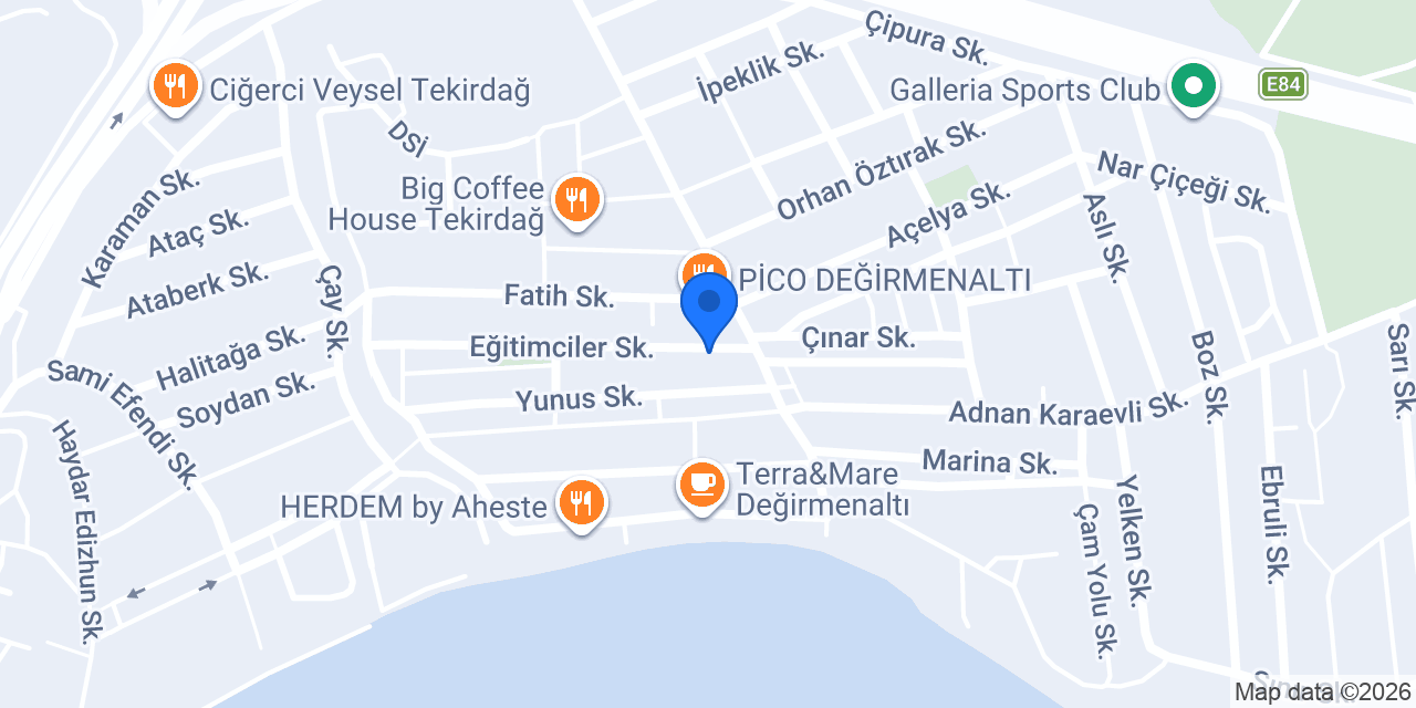 Coffee Time Tekirdağ konumu