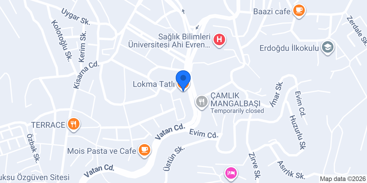 Lokma Tatlı konumu