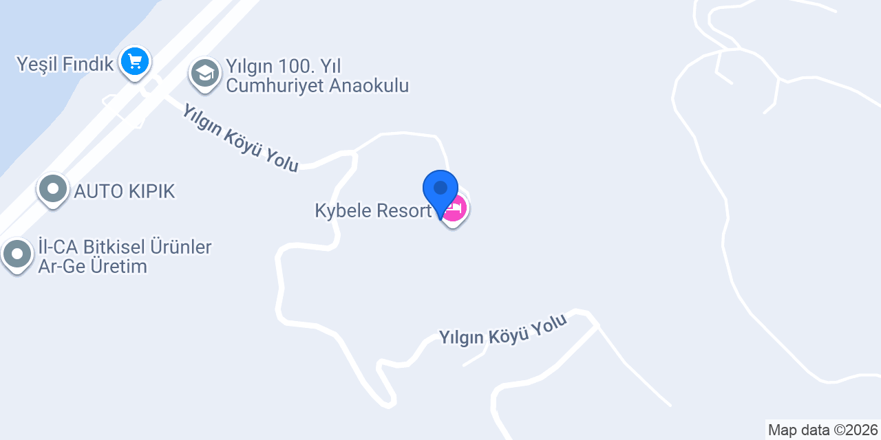 Kybele Resort konumu