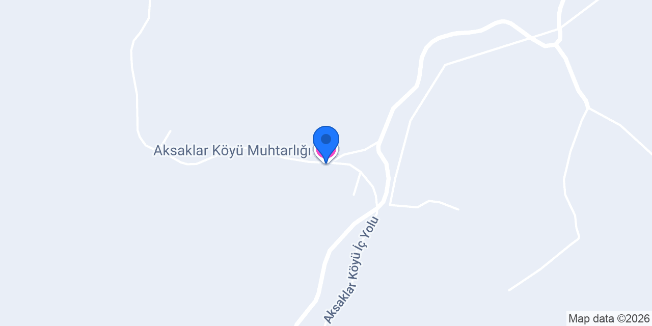 Aksaklar Köyü Muhtarlığı konumu