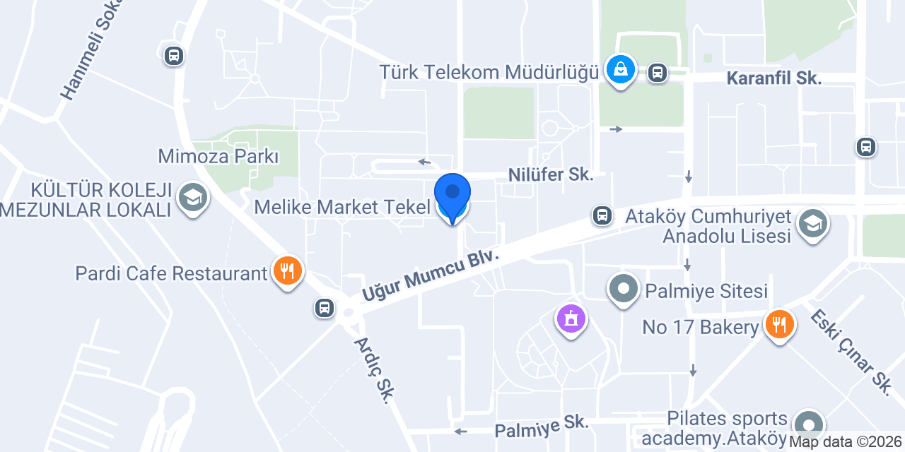 Melike Market Tekel konumu