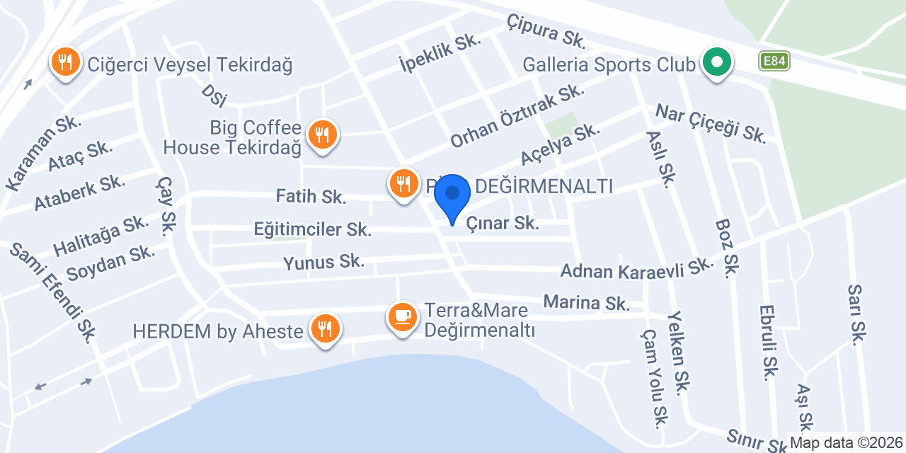 Ottoman Nargile Atölyesi Tekirdağ konumu