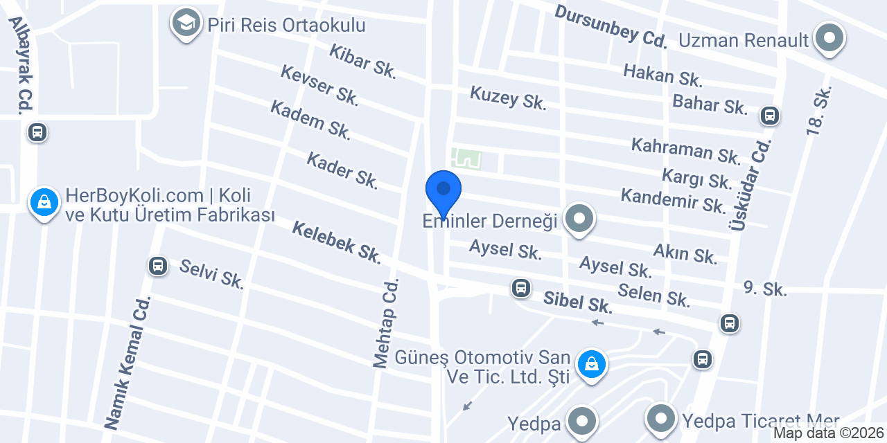 Ataşehir Otel konumu