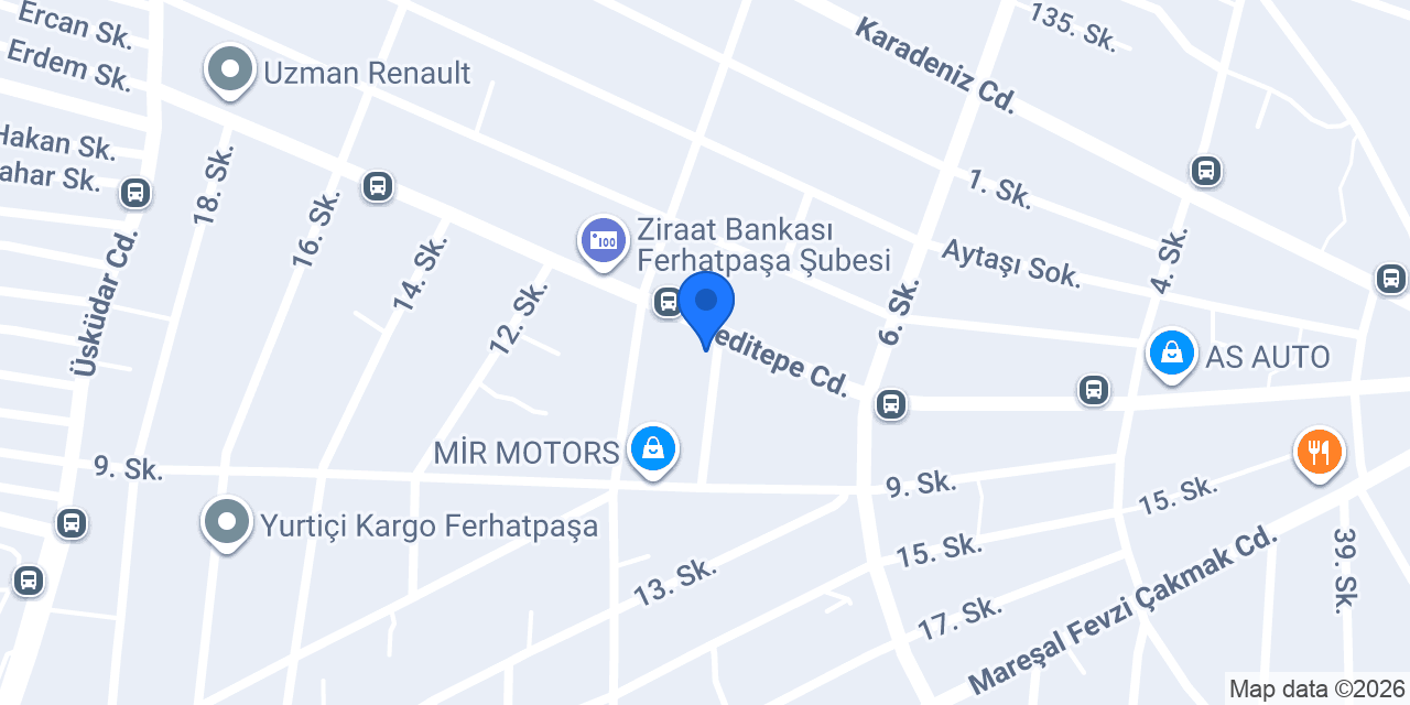 Ferhatpaşa Et Kasap konumu