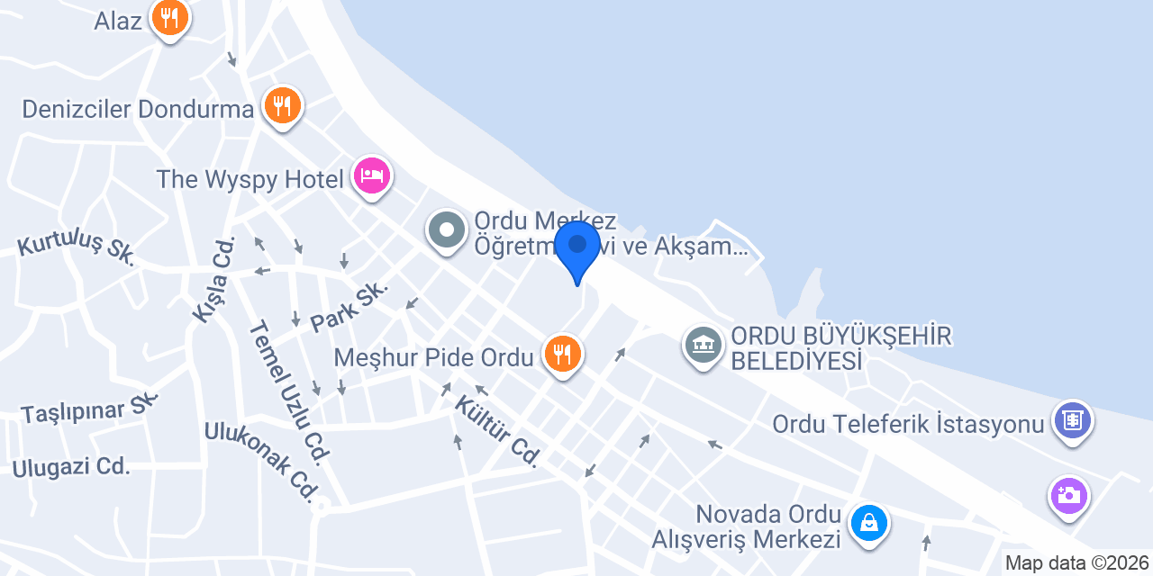 Halkbank Ordu Şubesi konumu